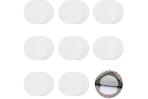 Tunknew 8 Pcs Carpet Grippers, Rug Grippers from Rug to Carpet Anti Slip Rug Underlay Washable Carpet Grippers for Rugs on Top of Carpet Rug Grippers for Laminate Floor