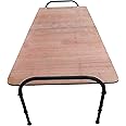 AARAM CHARPAI UDYOG Plywood Folding Bed Cot for Sleeping Space Saving Heavy Metal Frame| Portable | Multipurpose | Lightweight (Brown) (Round, 2.5X6 ft or 30X72 inch)