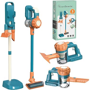 Jouet Aspirateur Enfant Avec Sons/Lumières - 9cm, Nettoyage Imitation Réaliste