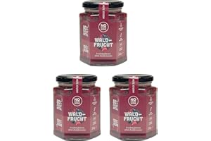 ‎NOSUGARSUGAR NO SUGAR SUGAR Fruchtaufstrich Waldfrucht ohne Zuckerzusatz mindestens 80% Fruchtanteil mit Erythrit und Stevia | Brotaufstrich Hergestellt in der EU (3x260g)