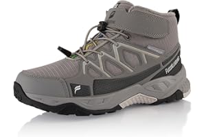 Fusskleidung® Damen Herren Winterstiefel wasserdichte Warm Gefütterte Wanderschuhe