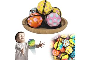 BFSYRR Moon Balls for Kids,Moon Ball,4 Pack Colorful Wrist Strap Bouncy Balls for kids and Teens and All Ages child,Bouncy Ball Perfect for Outdoor Games and Activities