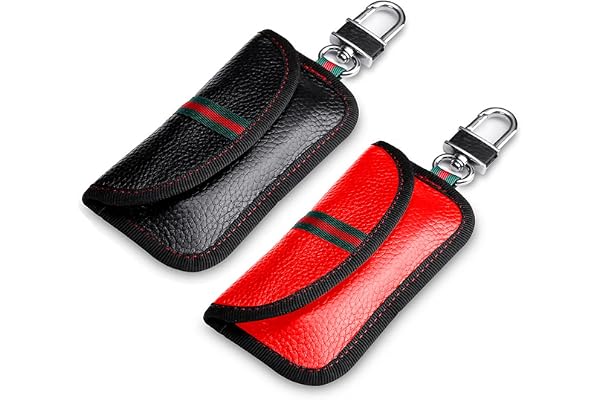 VAWcornic Faraday Lot de 2 étuis bloqueurs de Signal pour clés de Voiture bloquant Les signaux RFID pour la sécurité de la Voiture, Protection antivol à Distance