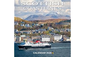 2026 Scotland Calendar: Scottish Coastlines - Square Wall Calendar - Month to View - 12 Months