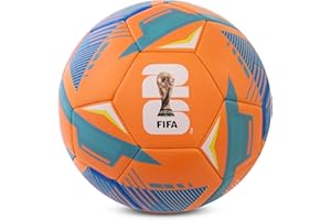 Hy-Pro Officially Licensed FWC26 Size 5 Football - Training Ball with Trophy Design & Host Nations Graphics, Football Gifts for Boys - FIFA World Cup 2026 Design
