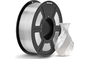 ‎TECBEARS TECBEARS PLA Filament 1.75mm Transparent, 1kg 3D Drucker Filament PLA, Filament 3d Druckmaterialien, Vakuumverpackung, Maßgenauigkeit +/- 0,02 mm, 1kg Spule (2,2lbs) PLA Filament für 3D Drucken