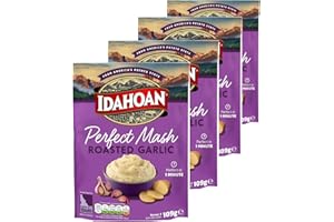 GOOD FOOD COMPANY Idahoan Garlic Mashed Potato Pack of 4 x 109g - Mash Potato, Instant Mash Potato, Made in USA