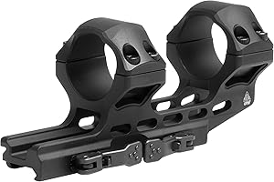 UTG Unisex – Erwachsene Utg® Accu-sync® Qr Mount 30mm, High Pro., 34mm Offset Air32234q Cantilever Montage, Schwarz, Einheitsgröße EU