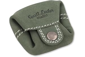 Gusti Leder Kleingeldbörse Linus - Mini Portemonnaie Damen & Herren aus Leder im Vintage-Stil – Kompakter Münzbeutel für unterwegs