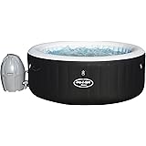 Lay-Z-Spa 54123-BNNX16AB02 Miami Hot Tub, Airjet Inflatable Spa, 2-4 Person - Black