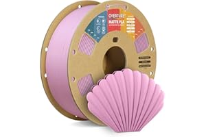 OVERTURE PLA Matte 3D Printer Filament 1.75mm, Matte PLA 1kg Cardboard Spool (2.2lbs), Dimensional Accuracy +/- 0.02 mm(Matte Pink)