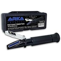 ARKA Aquatics Refraktometer – Dichtemesser/Salinität mit Temperaturausgleich, Doppelanzeige, für jedes Meerwasser…