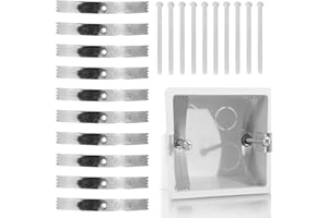 DONGNESI 10PCS Back Box Repair Clip, Switch Socket Repair Kit, 86 Type Switch Socket Screw Hooks, Universal Backbox Repairing Tool, Wall Outlet Cassette Repairer Support Rod Screws