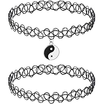 Collane Girocollo Nere Elastiche - Set Di 6 | Stile Anni '90 Per Donne E Ragazze - Foto 13