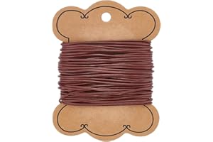 PH PandaHall 10m 1.5 mm Cowhide Round Leather Cords Rope String for Bracelet Neckacle Beading Jewellery Making Men Xmas Gift Bracelet, Brown
