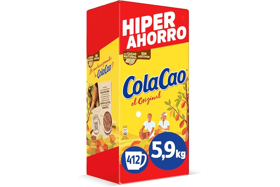 ColaCao Original, Cacao Soluble Natural sin Aditivos, Formato Ahorro XXL, 5,9 kg