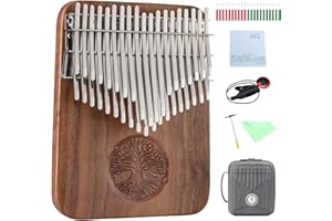 COFFINSEA Hluru 38 Tasten Kalimba, Professionelles Daumenklavier Kalimba, Chromatisches doppellagiges Daumenklavier, Massivholz-Soundboard, ätherischer Ton mit nachhaltiger Resonanz, Daumenklavier