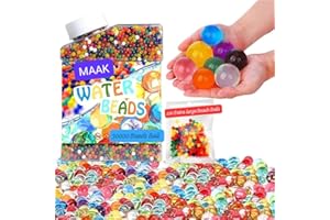 MAAK Multicolour Water Beads Crystal Gel Beads Water Beads (100 Large & 30000 Beads Balls)