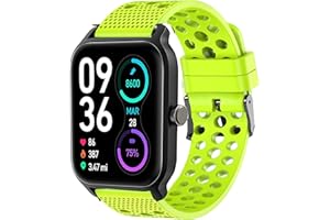 Blueshaweu Armband Kompatibel Für TOOBUR IDW13 / Gydom IDW13 / Woneligo W13 Smartwatch, Classic Sport Silikon Ersatz Uhrenarmband Für IDW13 1,8'' Smartwatch