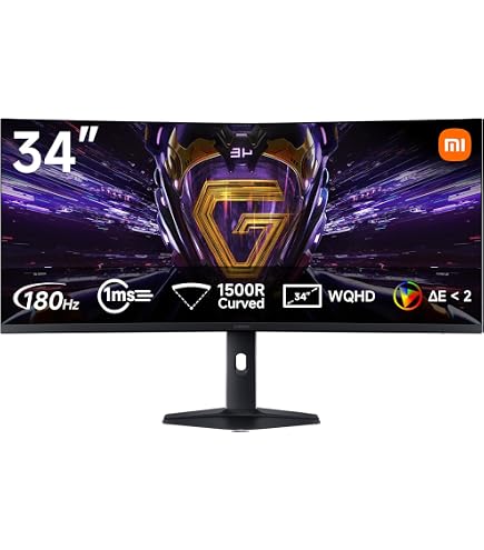 Xiaomi Mi Monitor G34WQI 34 inch Curved Gaming Black EU ELA5454EU