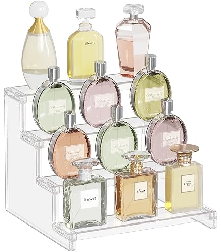 Portaprofumi In Acrilico Trasparente A 5 Livelli - Espositore Per Profumi, Cosmetici, Torte E Gioielli - Foto 8