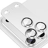 Tccvayar iPhone 17 Pro Max Kamera Lens Koruyucu, [&Ccedil;izilmez] [Ultra HD Şeffaf] [G&uuml;&ccedil;l&uuml; Yapışma] Metal Al&uuml;minyum Alaşımlı Temper