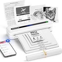 PRT MT610 Pro Mobiler Bluetooth-Thermodrucker - Tragbar, 300 DPI, Bis Zu A4, Für IPhone, Android & Laptop