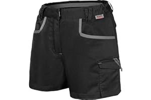 WÜRTH MODYF Damen Arbeitsshorts Stretch X - professionelle Arbeitshose für Frauen - Arbeitsshorts mit Reißverschluss - in den Größen 32-48 in Schwarz und weiteren Farben
