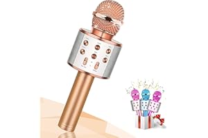 DEVRNEZ Dislocati Mikrofon Kinder, Spielzeug ab 3-12 Jahre Jungen Kleine Kinder Geschenke Karaoke Mikrofon Spielzeug ab 4-13 Jahre Junge Geschenke für Mädchen Spiele ab 3-12 Jahren