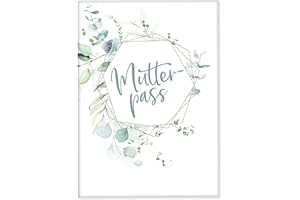 Joli Coon Mutterpasshülle Eukalyptus - für Deutschen Mutterpass