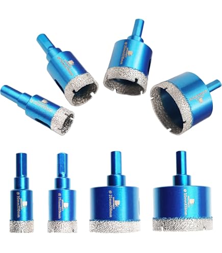 Diamant Fliesenbohrer Set 12-teilig – Für Keramik, Porzellan, Marmor & Mehr!
