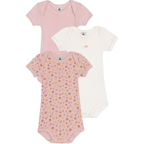 Petit Bateau Baby-Mädchen Body – 2er-Pack In Größe 56 (1 Monat/54 Cm)