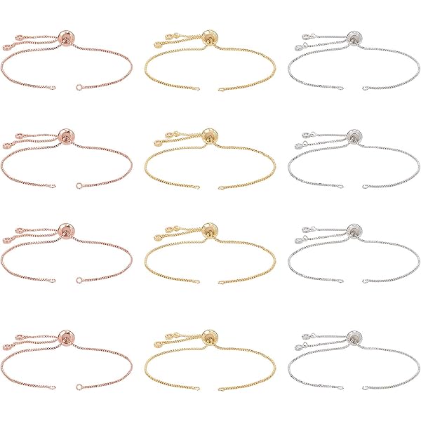 PH PandaHall 6 Fili Regolabili In Nylon Per Bracciali | Con Ciondoli Albero Della Vita In Ottone Placcato Vero Platino - 3