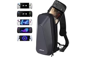 JSAUX Sling Bag for Steam Deck (OLED)/ROG Xbox Ally X (2025)/Xbox Ally/ROG Ally (X), Carry Case with EVA Hard Shell, Double-layer Case for Docking Station & Accessories, Crossbody Bag for Travel