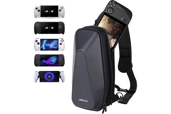 JSAUX Sacoche de Transport pour Steam Deck (OLED)/ROG Xbox Ally X/ROG Xbox Ally/ROG Ally X/ROG Ally avec Coque Dure en EVA, Sac de Voyage Double Couche pour Switch, PS5 Portal, Accessoires - BG0105X