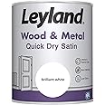 Leyland Wood & Metal Quick Dry Satin, Brilliant White, 750ml