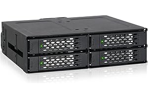 ICY DOCK SATA Hot Swap Wechselrahmen für 4X 2,5 Zoll (6,4cm) SSD/HDD - Vollmetall ToughArmor MB607SP-B