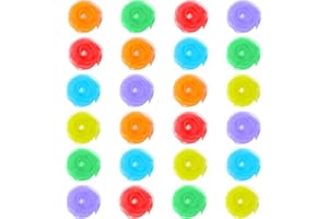 YoniYa 24 Pezzi Foulard Giocoleria 60 x 60 cm, Sciarpe di Giocoleria Colorati Foulard Colorati Foulard da Danza Giocoleria Seta Fazzoletti per Bambini Festa Decorazione Accessorio