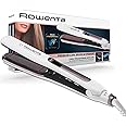 Rowenta SF7510 Brush&Straight Premium Care Piastra per Capelli Lisci o Ricci 2 in 1, con Generatore di Ioni e Setole Naturali