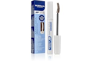 Mavala - Mascara Effet Allongeant Waterproof - Maquillage Soin des Cils aux Protéines de Soie Longue Durée - Testé sous Contrôle Ophtalmologique - 02 Brun - 10ml