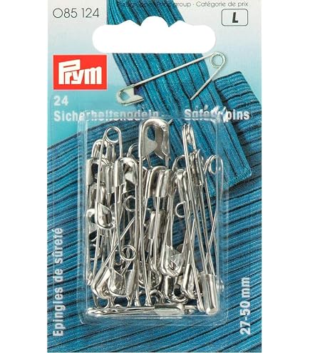 Épingles De Sécurité Vintage Prym USA Taille 00 En Laiton Plaqué Or - Rare, Neuf, Collection