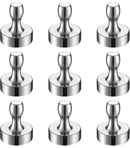 18 Mini Magneti Al Neodimio Extra Forti - 16x12mm, Per Frigorifero, Lavagna, Ufficio - Rivestimento Anti-Ruggine