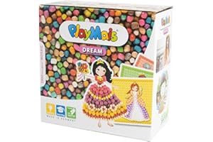PlayMais MOSAIC Dream Princess kit de créativité pour filles et garçons à partir de 3 ans I plus de 2300 PlayMais & 6 modèles de mosaïque avec des princesses I stimule la créativité et la motricité