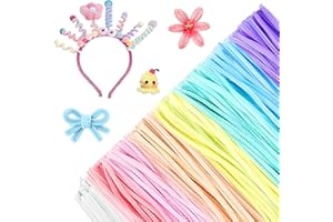 Pfeifenreiniger Set, SilverChry 500 Pieces Pipe Cleaners for Crafts, 7/20 Farben Blumenstrauß Pfeifenreiniger Blumen, Pfeiffendraht für Kreative Diy-Projekte und Basteldeko für Kinder (Macaron-Farbe)