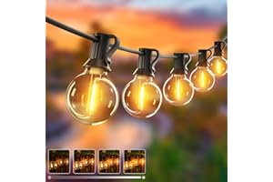 btfarm 23M Catena Luminosa Esterno LED Dimmerabile Timer, 30+3LED Luci da Esterno Giardino, IP44 Impermeabile Infrangibile Filo Lucine G40 Lampadine per Gazebo Terrazzo Patio Balcone