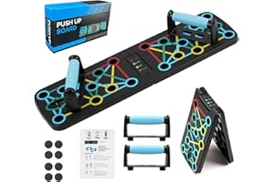 JITIFAZH Push Up Board, Multi-Funktions Home Workout Equipment Faltbar Portable Press Up Tools Übungsbrett Effektiv Trainieren die Muskeln für Männer Frauen