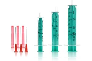 Horn Medical Spritzen-Set für Hobby & Heimwerken, mit stumpfen Nadeln, 3er Set (5 ml, 10 ml, 20 ml Spritze & 3x Kanüle)