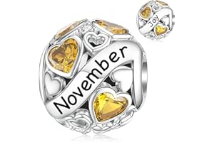 SEVENWELL Geburtsstein Charms for Pandora Charm 925 Sterling Silber Geburtstag Bead Charm