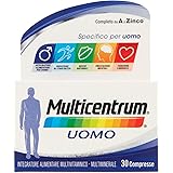 MULTICENTRUM Uomo Integratore, Confezione da 30 Pezzi