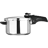 Prestige Pressure Cooker 4 Litre - Smart Plus Pressure Cookers, Stainless Steel Induction Suitable Pressure Pan with Pressure